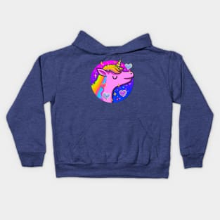 Pretty Pink Unicorn Kids Hoodie